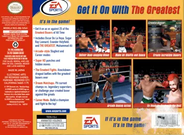 Knockout Kings 2000 (USA) box cover back